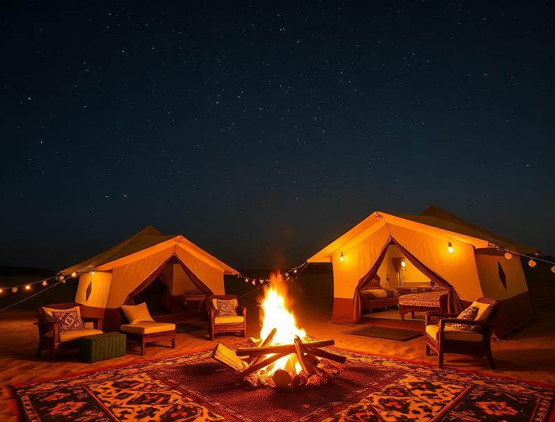Luxury desert glamping